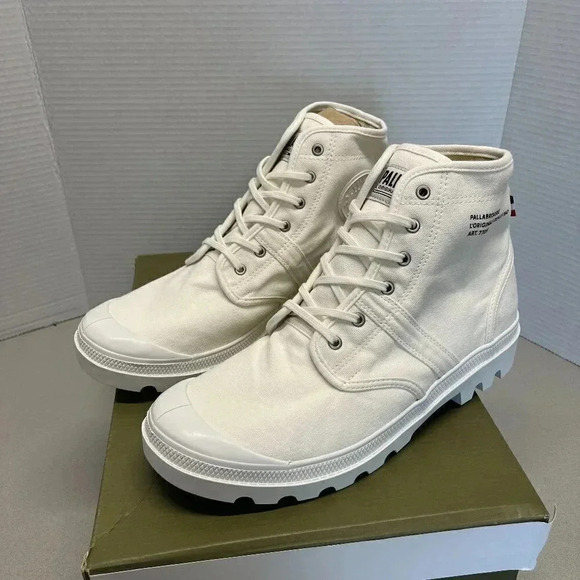 PALLADIUM HIGH TOP CANVAS CLEAT SNEAKERS MENS SIZE 10 - Picture 1 of 5